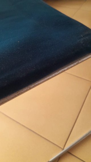 6 Sillas de Tela y Metal Azules