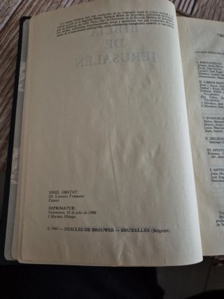 Biblia de jerusalen primera edición 1966.