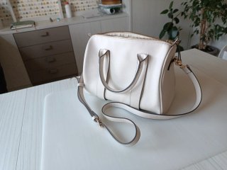 Bolso mano blanco Cortefiel polipiel