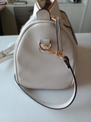 Bolso mano blanco Cortefiel polipiel