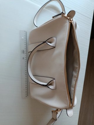 Bolso mano blanco Cortefiel polipiel