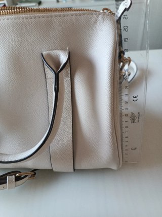 Bolso mano blanco Cortefiel polipiel