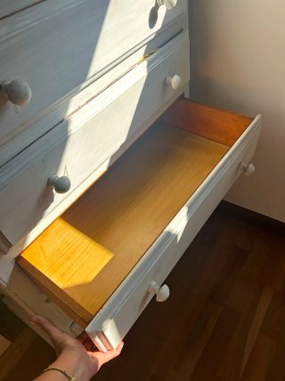 Cómoda restaurada 6 cajones madera