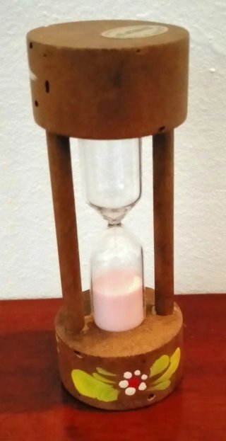 Piccola clessidra vintage decorata