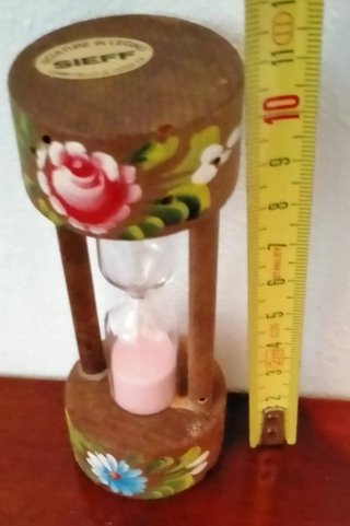 Piccola clessidra vintage decorata