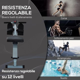 Remo Profesional para Fitness Entrenamiento en Casa Con Pantalla 130 X 67.5 X 67Cm