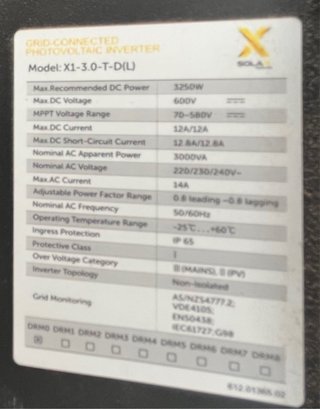 Inversor Solax X1 3kw