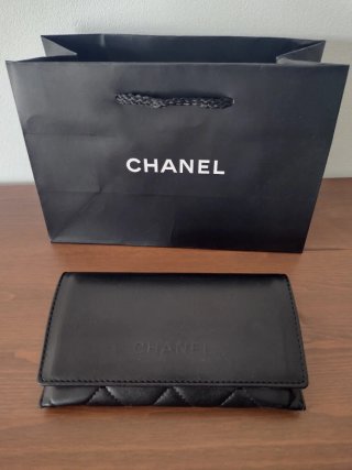Astuccio per occhiali Chanel nero originale