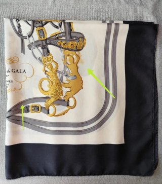 Carré 90 Hermes Seda Brides de Gala