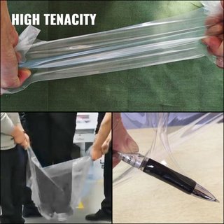 Película de Invernadero 4.8 x 8.5 m, Película de Polietileno para Invernadero 0.1524 mm de Grosor, Película Plástica Transparente para Invernadero Resistente a UV, Película de Polietileno Mantiene...