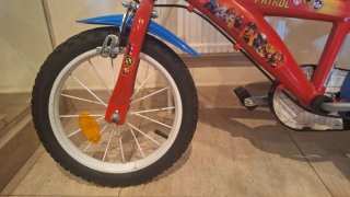 Bicicleta Patrulla Canina Roja