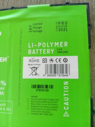 Kit Batería Litio HANNEN Tablet
