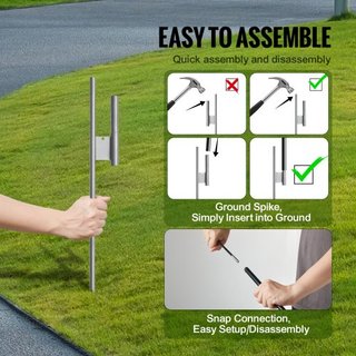 Kit di Bandiera a Vela con Pali, Bandiera Pubblicitaria per Esterni, Kit di Bandiera a Vela Pubblicitaria, Include 1 Bandiera, 1 Palo, 1 Paletto di Terra, Bandiere a Vela Swooper...
