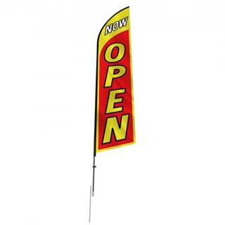 Kit di Bandiera a Vela con Pali, Bandiera Pubblicitaria per Esterni, Kit di Bandiera a Vela Pubblicitaria, Include 1 Bandiera, 1 Palo, 1 Paletto di Terra, Bandiere a Vela Swooper...