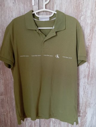 Polo Calvin Klein Jeans Verde Oliva