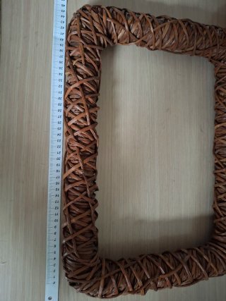 Set 2 Cornici Vimini Intrecciate Boho Chic