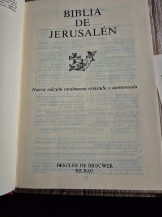 Biblia de jerusalen segunda edición,1975