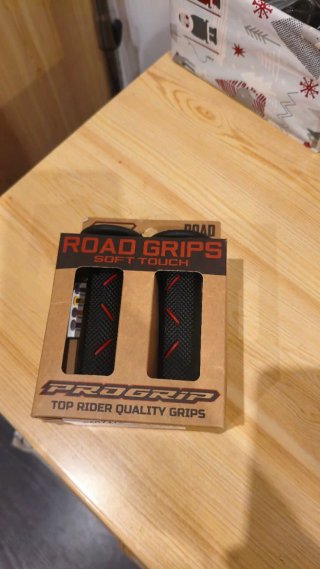 Puños Progrip Road Grips Negro/Rojo