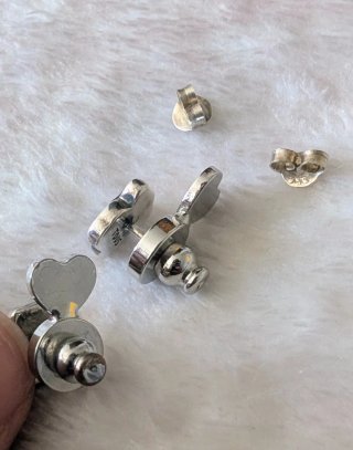 Pendientes Tous Oso Onix Negro Plata