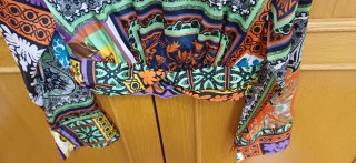 Blusa Zara Estampada Multicolor