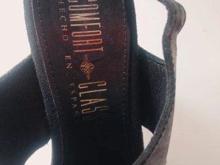 Sandalias negras de piel talla 35 🇪🇸✨