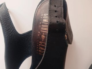 Sandalias negras de piel talla 35 🇪🇸✨