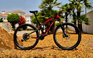Mountain bike a sospensione completa 29" in carbonio
