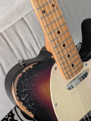 Guitarra Telecaster Sunburst a medida