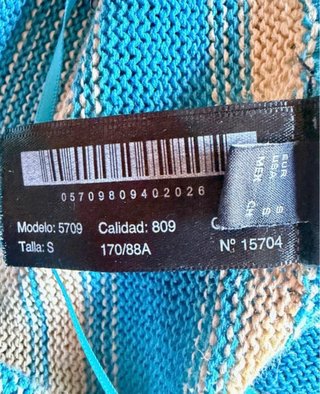 Top Massimo Dutti Rayas Azul y Beige