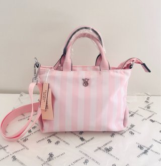 Bolso mini Victoria's Secret rayas