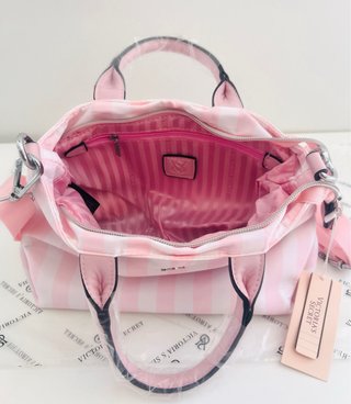 Bolso mini Victoria's Secret rayas
