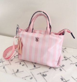 Bolso mini Victoria's Secret rayas