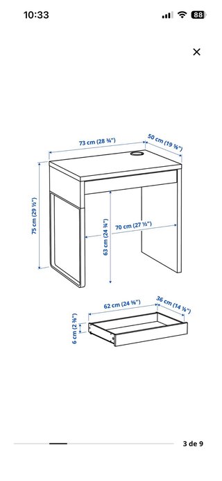 Escritorio y Silla Ikea