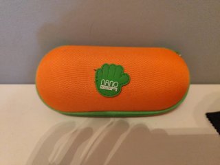 Gafas infantiles rosas con funda marca nano