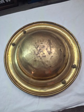 Brasero de latón antiguo vintage