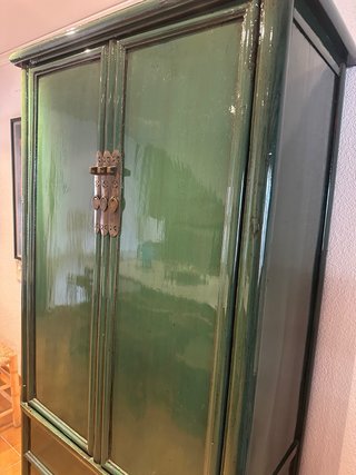Armario Chino Madera Pintado a Mano