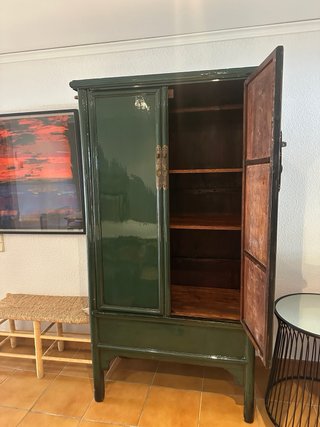 Armario Chino Madera Pintado a Mano