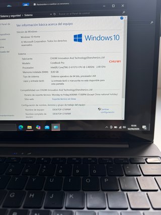 Portátil CHUWI Intel Core i3