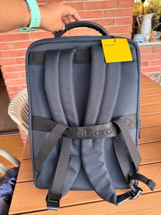 Mochila ejecutiva Mokobara azul y gris