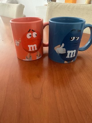 Tazas M&M Colección Azul y Roja