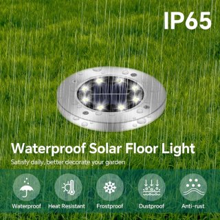 8 Focos Solares para Jardín