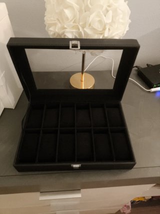 Scatola porta orologi 12 posti