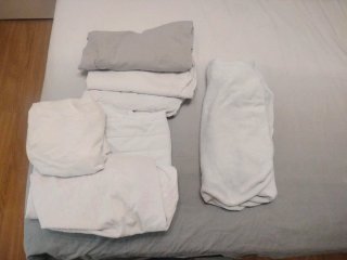 Pack ropa de Cuna Blanco y Gris