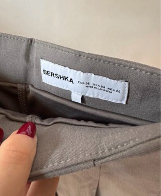 Gonna a pieghe Bershka grigia