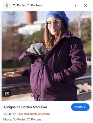 Abrigo Momawo para porteo