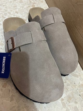 Scarpe Birkenstock Beige/Grigio Uomo