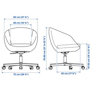 Silla escritorio giratoria Ikea Skruvst