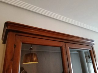 Alacena Cerezo Cristal y Madera
