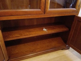 Alacena Cerezo Cristal y Madera