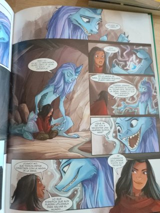 Raya y el último dragón la novela gráfica